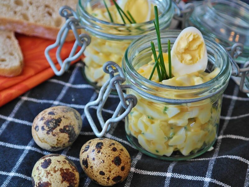 Zelfgemaakte eiersalade