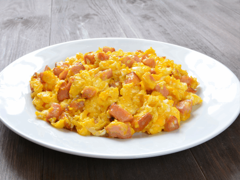 scramble eggs